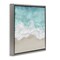 Stupell Industries Sea Foam on Sandy Beach Framed Floater Canvas Wall Art